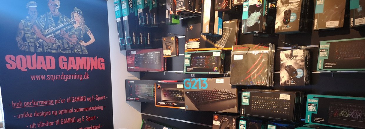 Masser af gaming udstyr i butikkerne