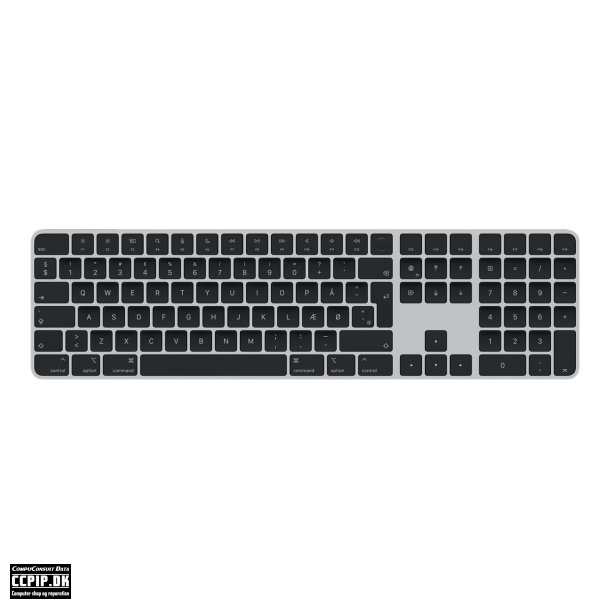 Apple Magic Keyboard Touch ID and Numeric Keypad Tastatur Trdls Kabling Dansk MMMR3DK/A