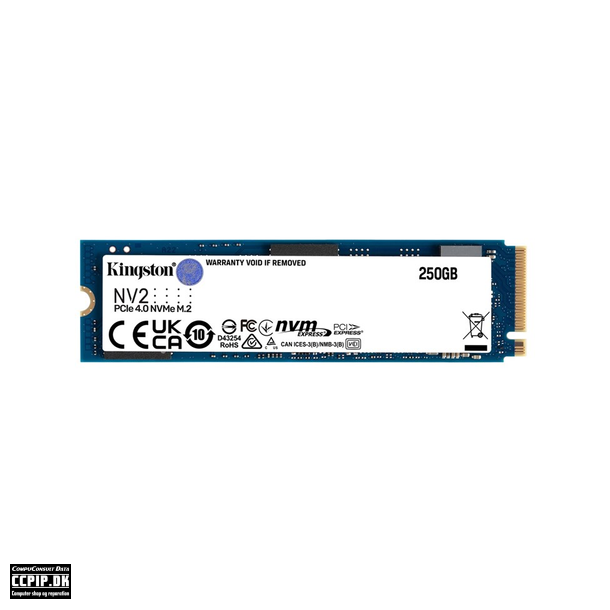 Kingston Solid state-drev NV2 250GB M.2 PCI Express 4.0 x4 (NVMe)