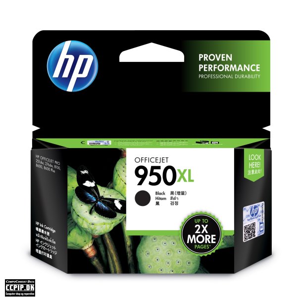 HP 950XL Sort 2300 sider