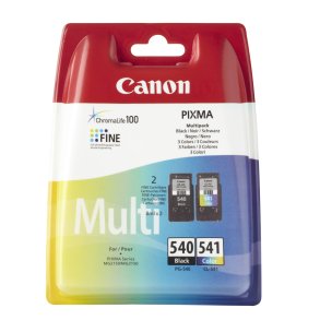 Canon PG 540 / CL-541 Multipack Sort Farve (cyan, magenta, gul)