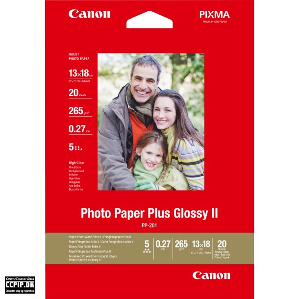 Canon   Glossy II PP-201 Fotopapir 130 x 180 mm 20ark