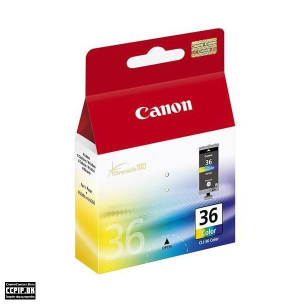 Canon CLI 36 Color Farve (cyan, magenta, gul, sort) 249 sider