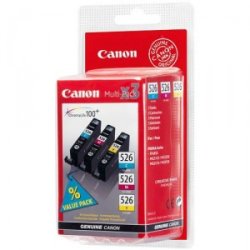 Canon CLI 526 Multipack Gul Cyan Magenta