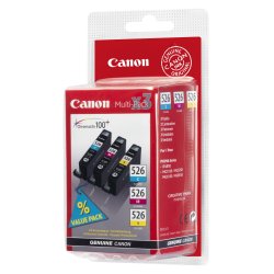 Canon CLI 526 Multipack Gul Cyan Magenta