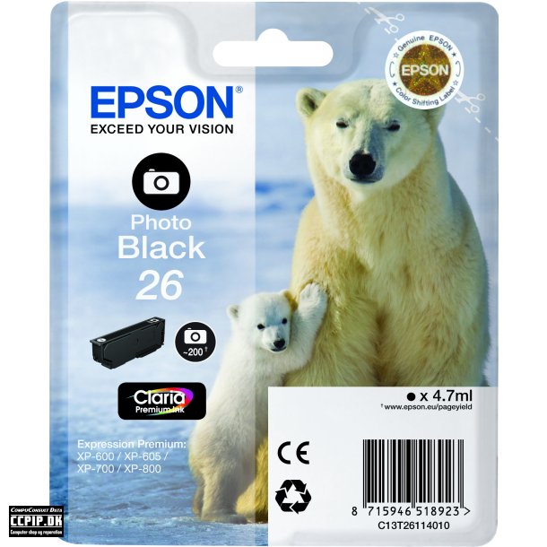 Epson 26 Foto-sort 200 sider