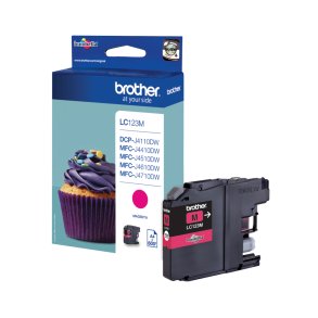 Brother LC 123M Magenta 600 sider