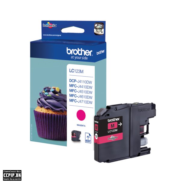 Brother LC 123M Magenta 600 sider