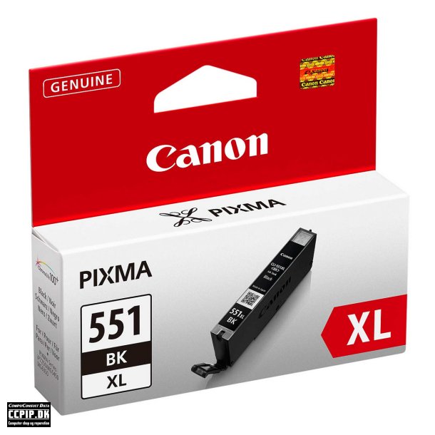 Canon CLI 551BK XL Sort 1125 sider