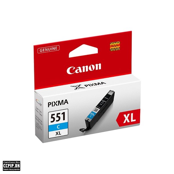 Canon CLI 551C XL Cyan 665 sider