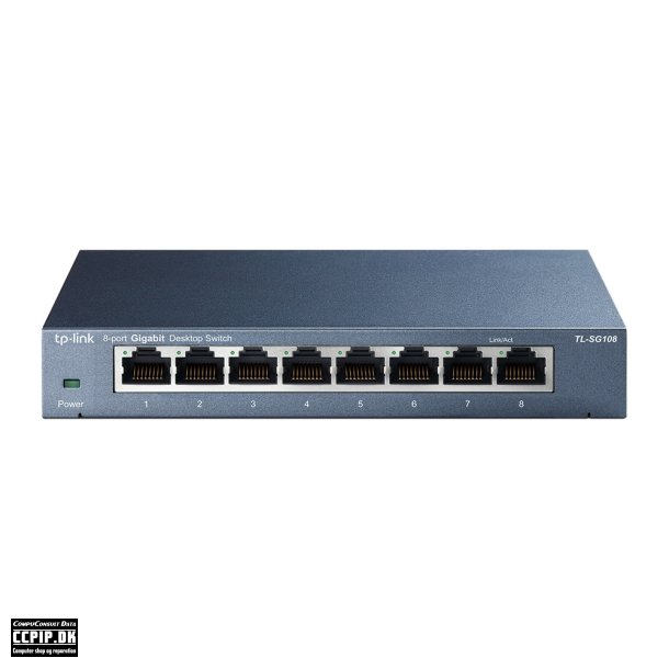 TP-Link TL-SG108 8-port Metal   Switch 8-porte Gigabit