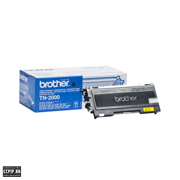 Brother TN 2000 Sort 2500 sider