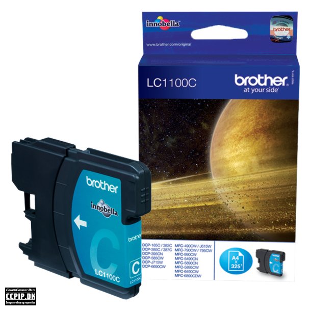 Brother LC 1100C Cyan 325 sider