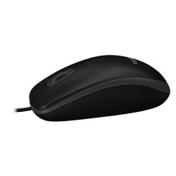 Logitech B100 Optisk Kabling Sort