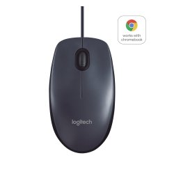 Logitech B100 Optisk Kabling Sort