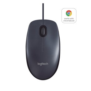 Logitech B100 Optisk Kabling Sort