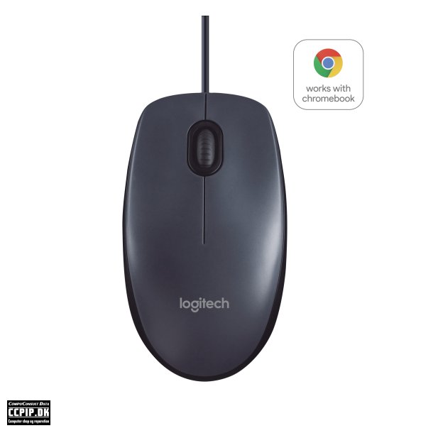 Logitech B100 Optisk Kabling Sort