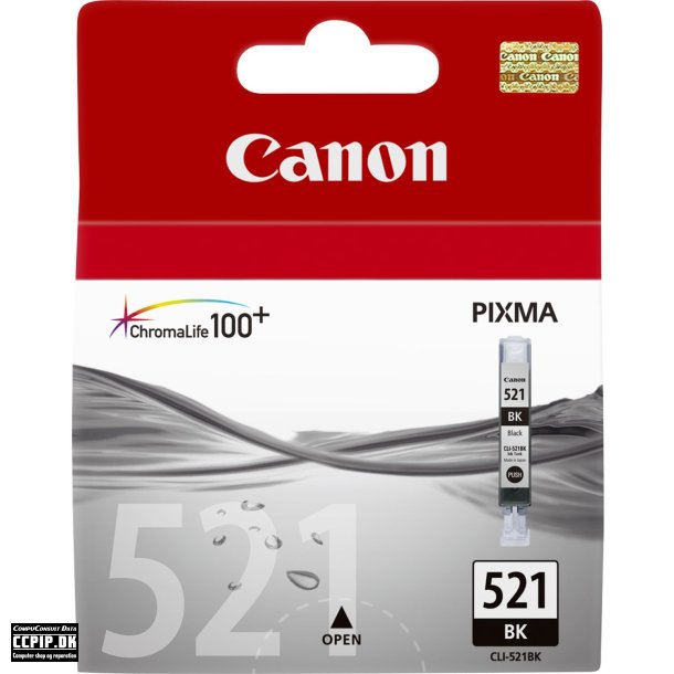 Canon CLI 521BK Foto-sort 665 sider