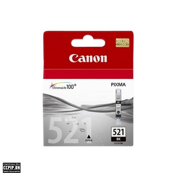 Canon CLI 521BK Sort
