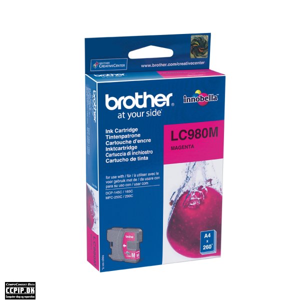 Brother LC 980M Magenta 260 sider