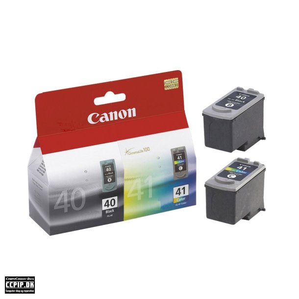 Canon PG 40 / CL-41 Multi Pack Sort Farve (cyan, magenta, gul)