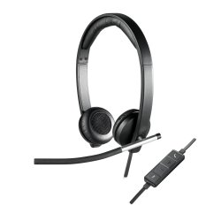 Logitech USB Headset Stereo H650e Kabling Headset Sort