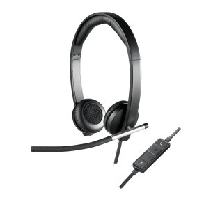 Logitech USB Headset Stereo H650e Kabling Headset Sort