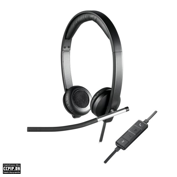 Logitech USB Headset Stereo H650e Kabling Headset Sort