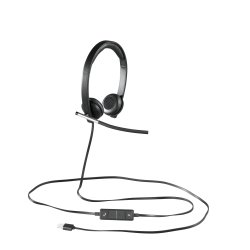 Logitech USB Headset Stereo H650e Kabling Headset Sort