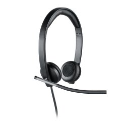 Logitech USB Headset Stereo H650e Kabling Headset Sort