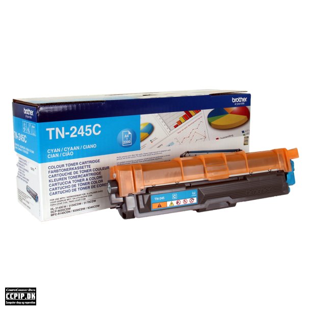 Brother TN 245C Cyan 2200 sider