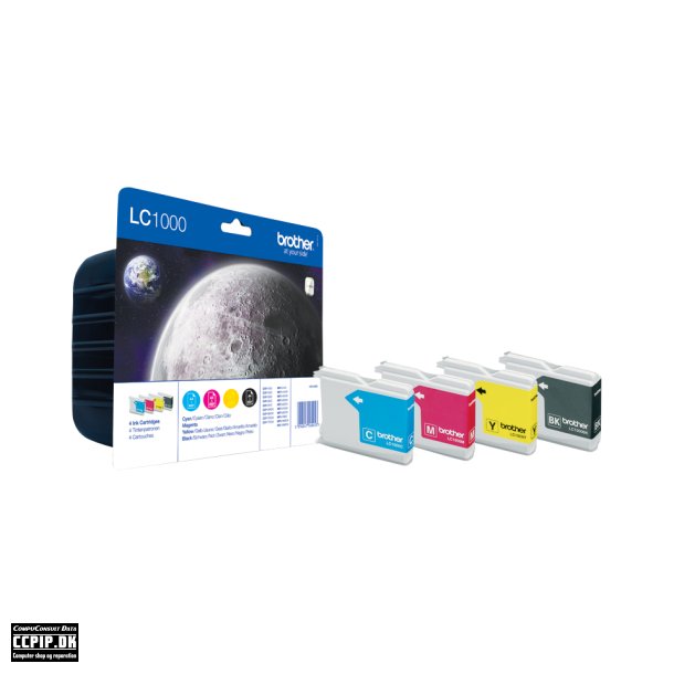 Brother LC 1000 Value Pack Sort Gul Cyan Magenta