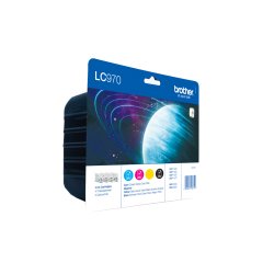 Brother LC 970 Value Pack Sort Gul Cyan Magenta