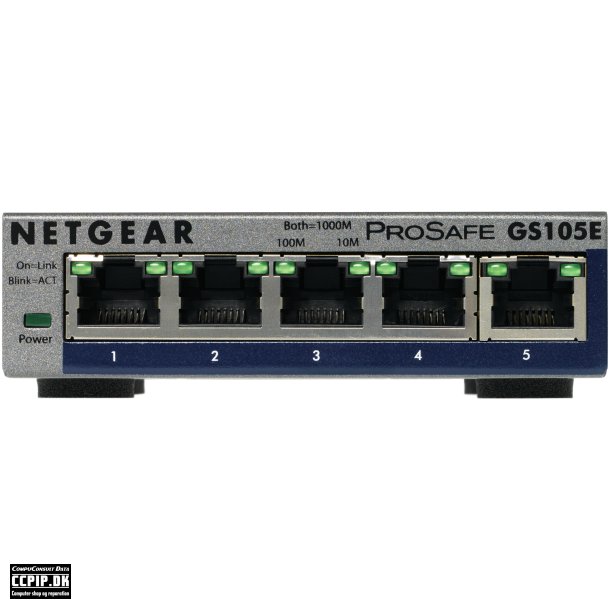 NETGEAR  GS105Ev2 Switch 5-porte Gigabit