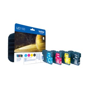 Brother LC 1100 Value Pack Sort Gul Cyan Magenta