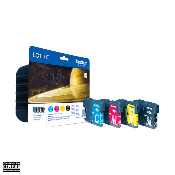 Brother LC 1100 Value Pack Sort Gul Cyan Magenta