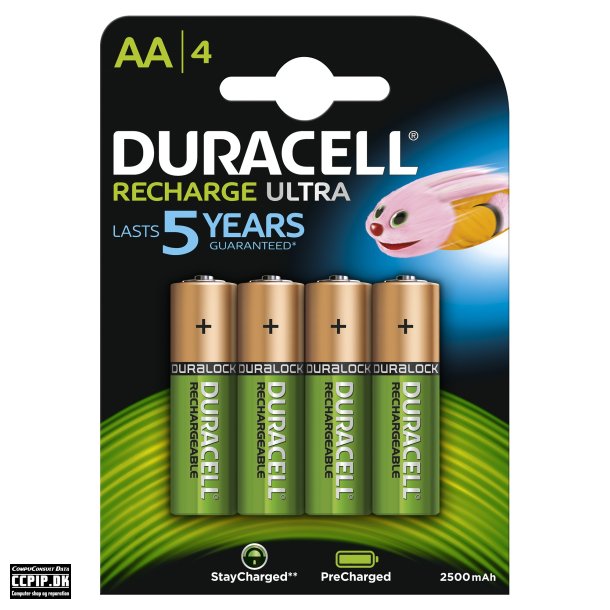 Duracell Recharge Ultra AA type Batterier til generelt brug (genopladelige) 2500mAh