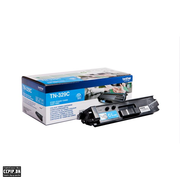 Brother TN 329C Cyan 6000 sider