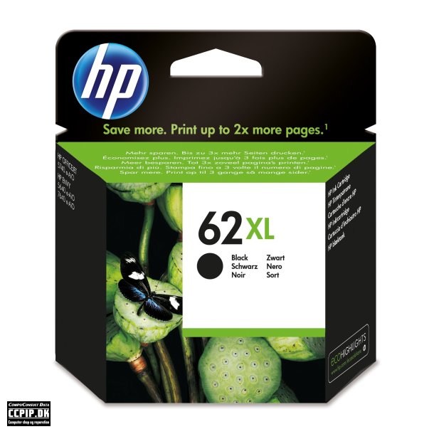 HP 62XL Sort 600 sider