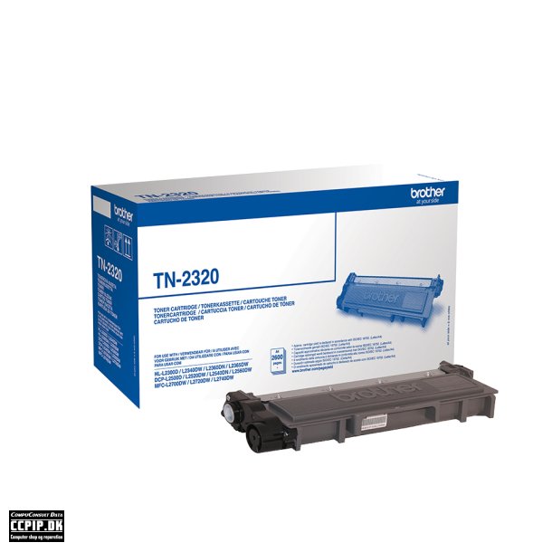 Brother TN 2320 Sort 2600 sider