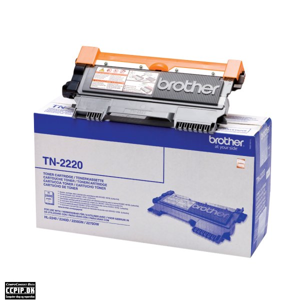 Brother TN 2220 Sort 2600 sider