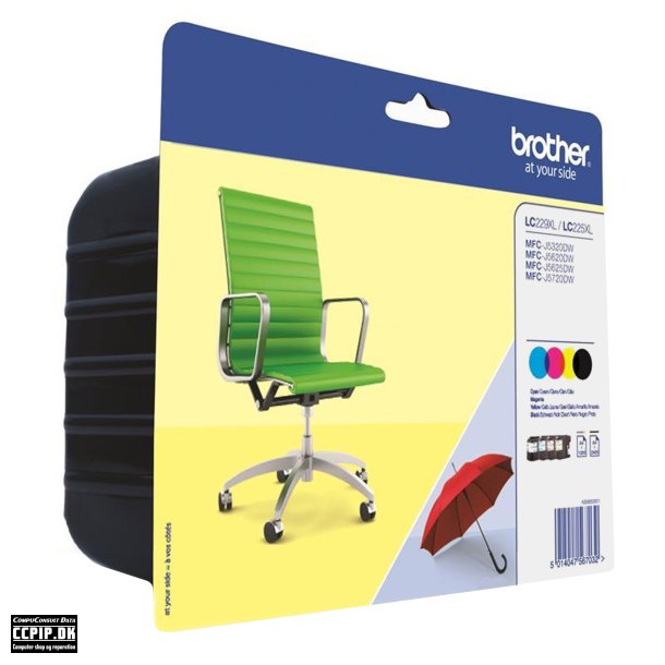 Brother LC 229XL Value-Pack Sort Gul Cyan Magenta