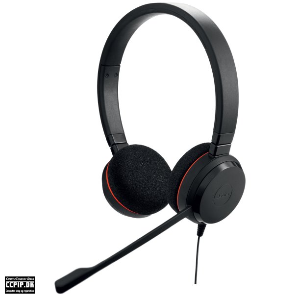 Jabra Evolve 20 MS stereo Kabling Headset Sort