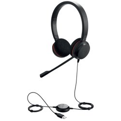 Jabra Evolve 20 MS stereo Kabling Headset Sort