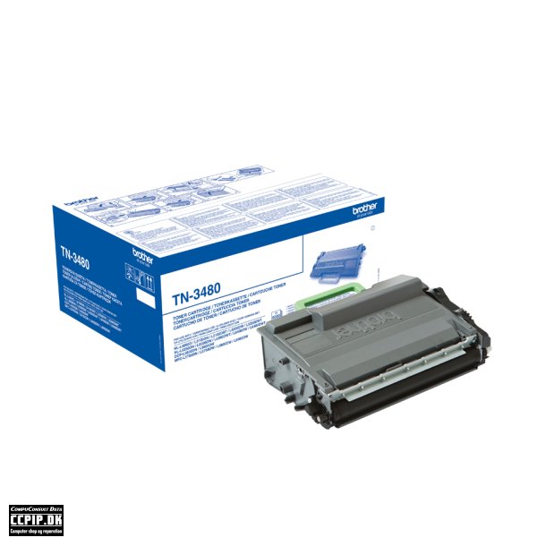 Brother TN 3480 Sort 8000 sider
