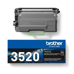 Brother TN 3520 Sort 20000 sider