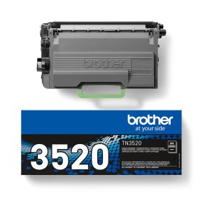 Brother TN 3520 Sort 20000 sider