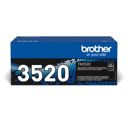 Brother TN 3520 Sort 20000 sider
