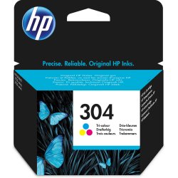 HP 304 Farve (cyan, magenta, gul) 100 sider