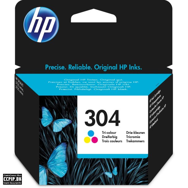 HP 304 Farve (cyan, magenta, gul) 100 sider